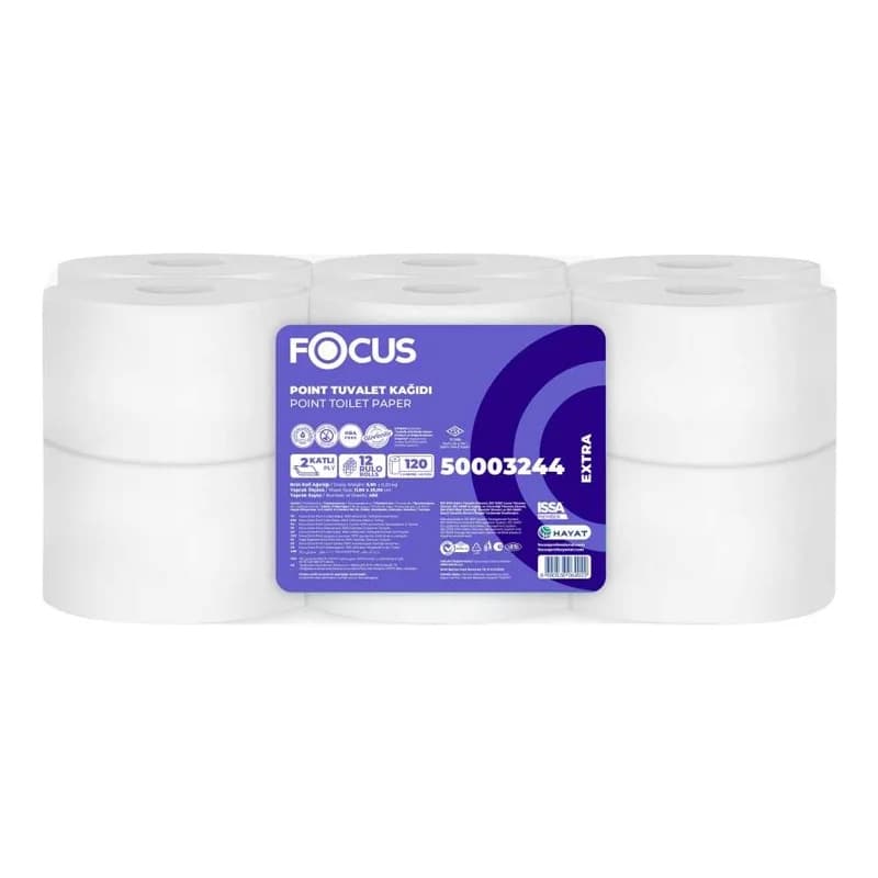 Focus Extra İçten Çekmeli Tuvalet Kağıdı 12li 120 Mt Yeni