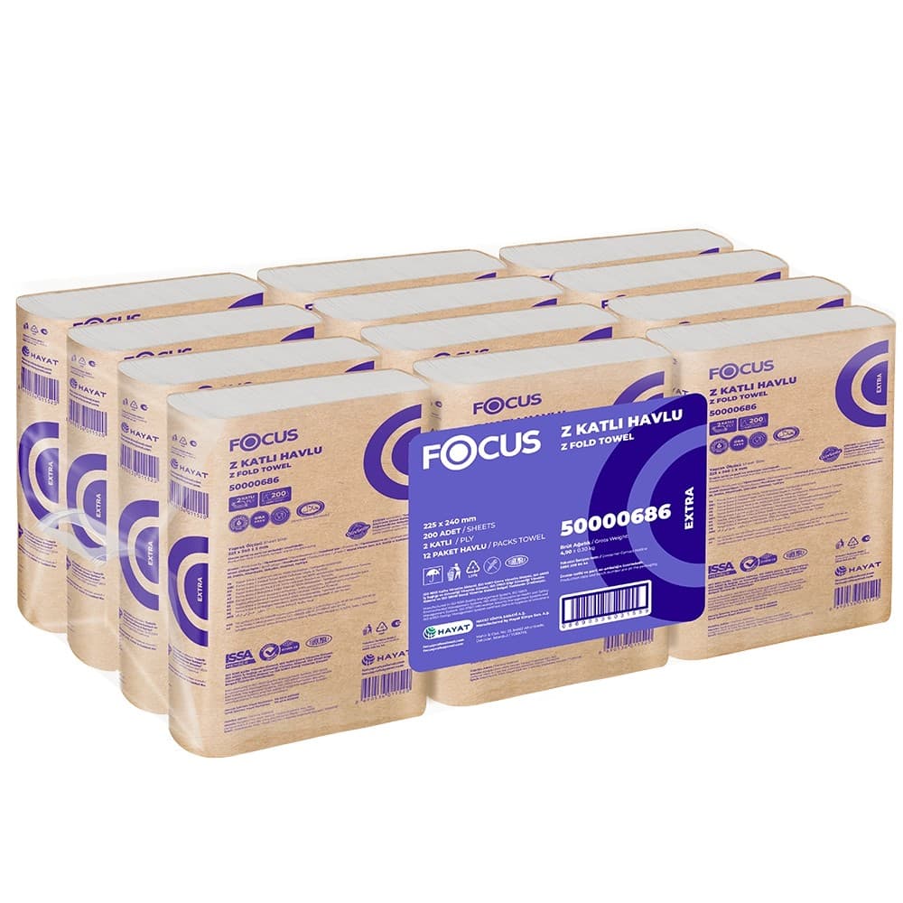 Focus Extra Z Katlı Havlu / 200 Yaprak