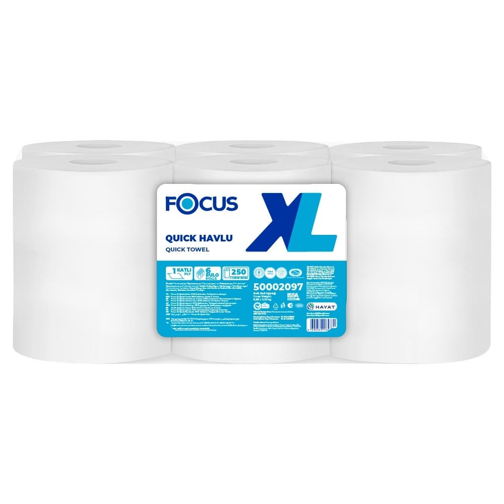 Focus XL Quick / Sensörlü Havlu / 6 Rulo