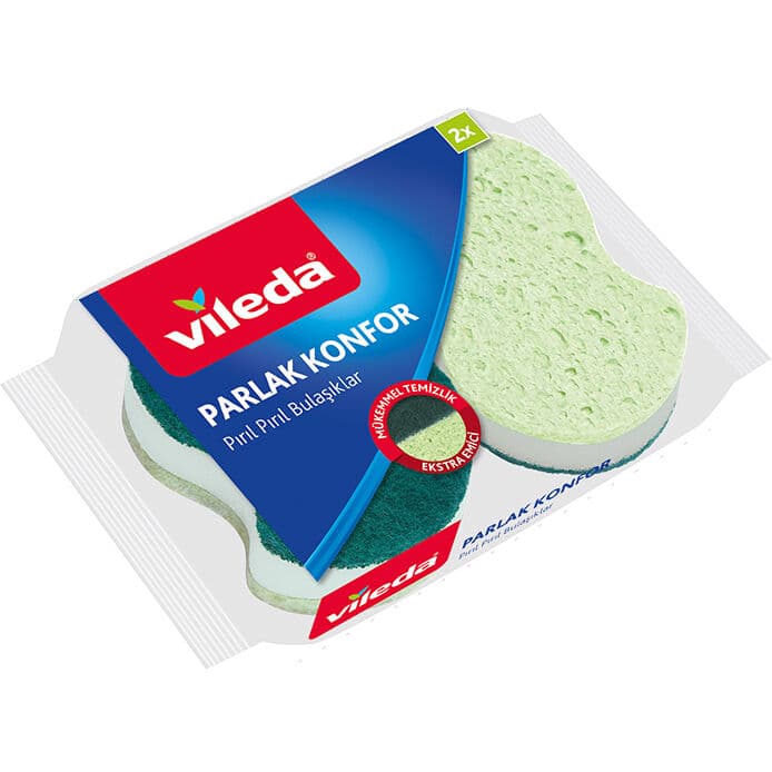 Parlak Konfor Oluklu Sünger 2’li Paket